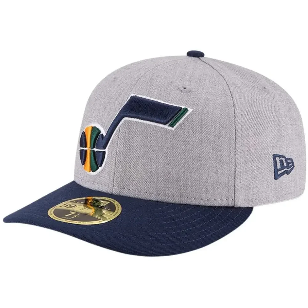 Men's Utah Jazz New Era 59FIFTY Gray/Blue Low Profile Fitted Hat